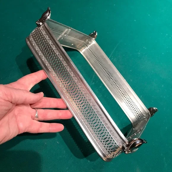 Silver Footed Tray for a glass casserole dish - Picture 8 of 8